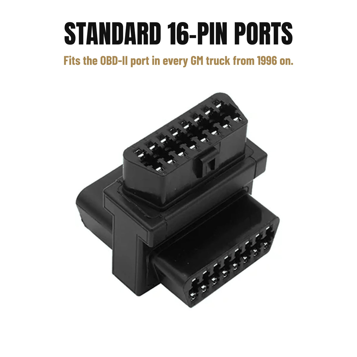 OBD splitter with two standard 16-pin OBD-II ports